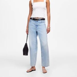 Madewell Pieced Barrel Leg Cotton Jean